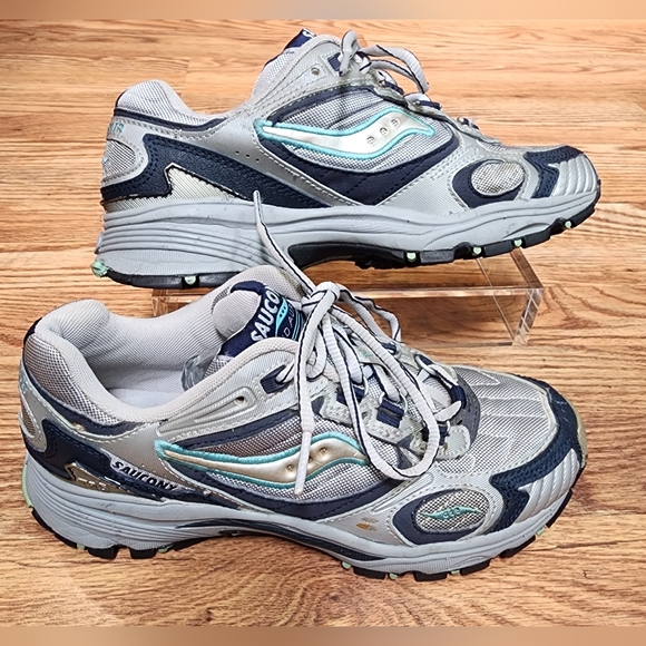 Saucony Womens Excursion TR5 Trail Running Sneakers Gray/Blue Size 7.5 - Picture 9 of 9